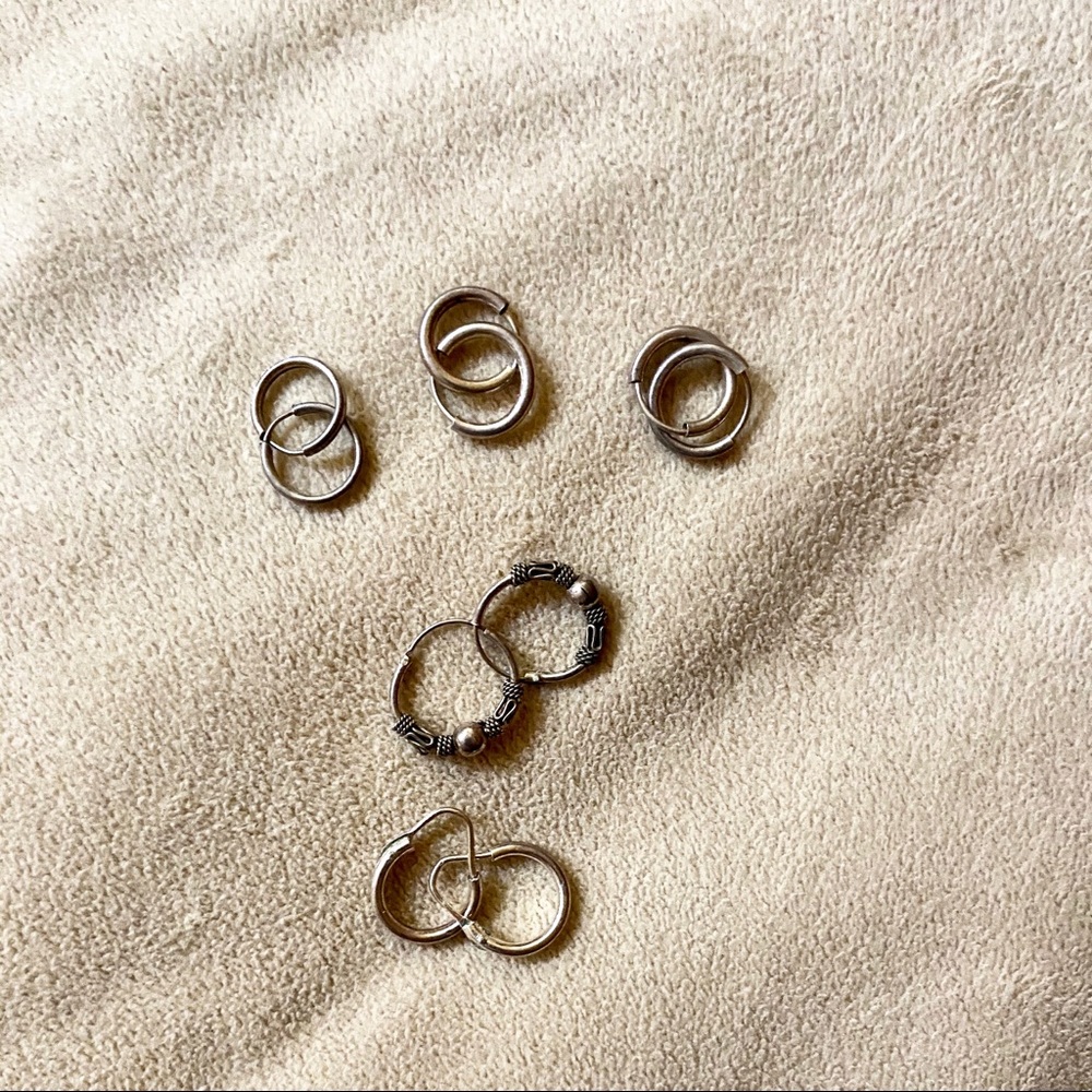 sterling silver earrings bundle